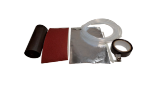 KIT (A) DE DERIVAÇÃO TERMOCONTRÁTIL PARA CAIXA EMENDA ÓPTICA ENTRADA DUPLA ( MANTA )